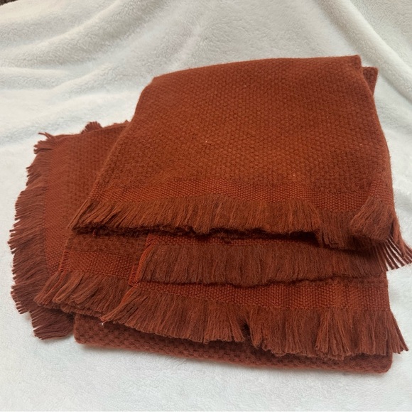 Serena and Lily Alpaca Throws - terracotta - new - have 2 - priced individually